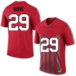 NCAA Ohio State Buckeyes Men's #29 Rodjay Burns Throwback Nike Football College Jersey JJR5445ME
